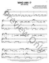 Who Am I (Sim Simma) piano sheet music cover